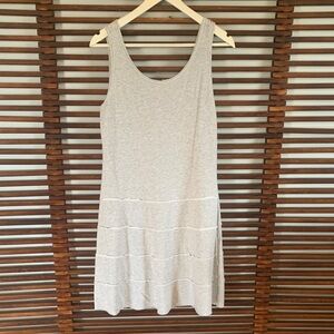 Drew Light Gray Sleeveless Tiered Summer Dress